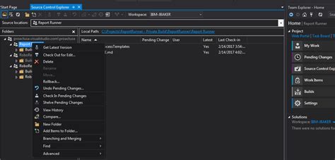 visual studio tfs download zip code